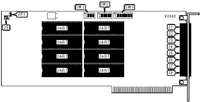DECISION COMPUTER INTERNATIONAL CO., LTD. &nbsp; PCCOM 8-BIT ISA 8-PORT RJ-11 RS-232/422
